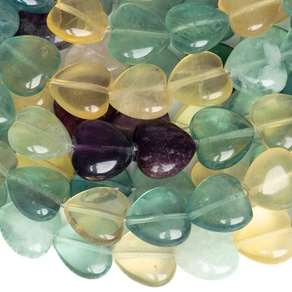 Fluorit kor�lky 12mm srdie�ka pol�n�ra