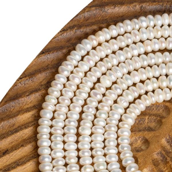 Perly rie�ne kor�lky 4-5mm rondelky A kvalita �n�ra