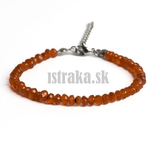 Nramok karneol brsen rondelky