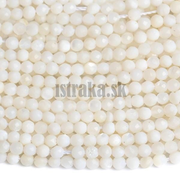 Perle biela korlky 2,5mm brsen nra