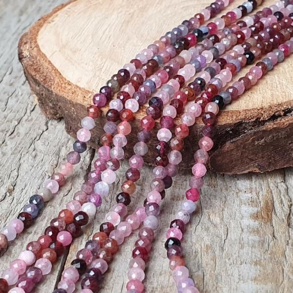 Spinel mix farieb korlky 3mm brsen nra