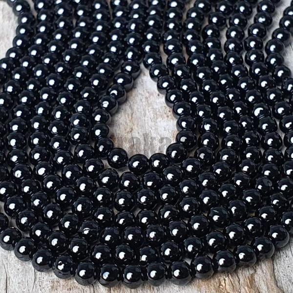Spinel ierny korlky 3mm nra