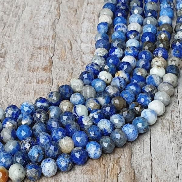 Lapis lazuli mix farieb korlky 4mm brsen nra