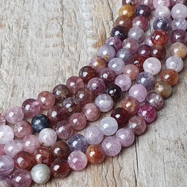 Spinel mix farieb korlky 6mm polnra