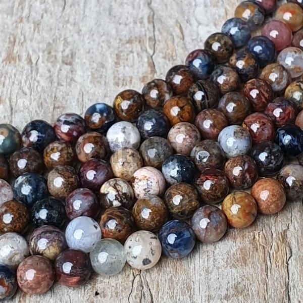 Pietersit korlky 4mm hned odtiene polnra