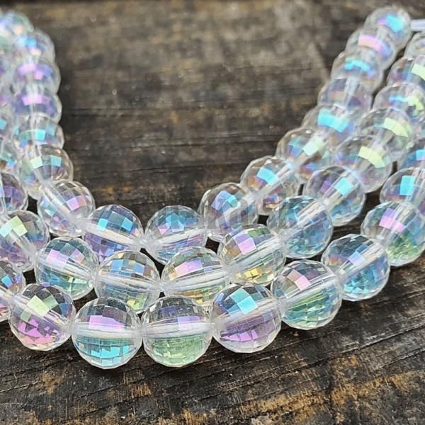 Krit aqua aura korlky 8mm crystal AB brsen polnra