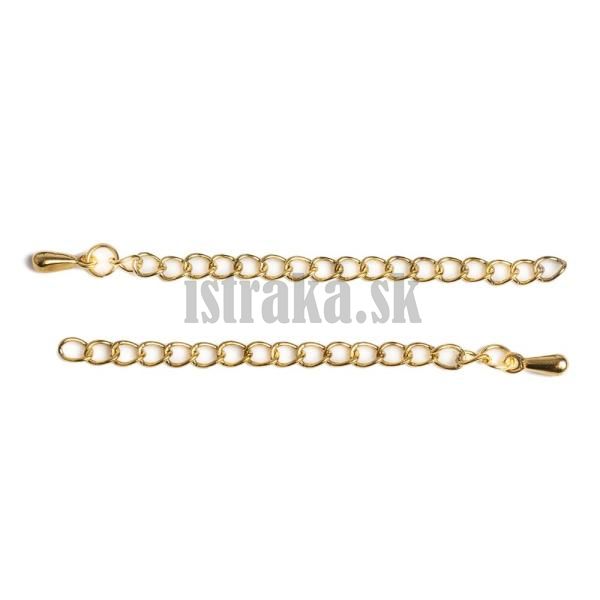 Retiazka predlovacia ozdobn nerez zlat 2 ks