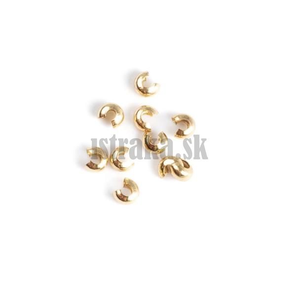 Ozdobn korlka na stopery 3,5mm nerez zlat 10 ks