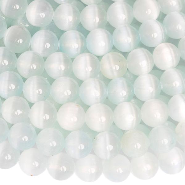 Selenit kor�lky 8mm svetlomodr� pol�n�ra