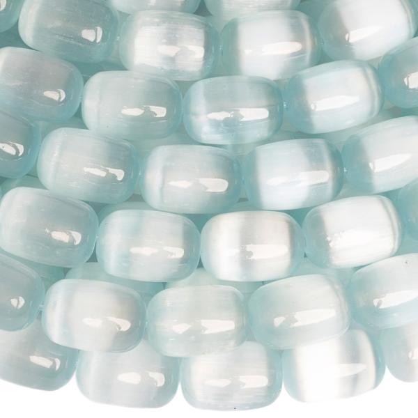 Selenit kor�lky 8x12mm s�dky svetlomodr�  pol�n�ra