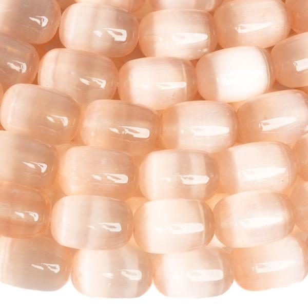 Selenit kor�lky 8x12mm s�dky lososov�  pol�n�ra