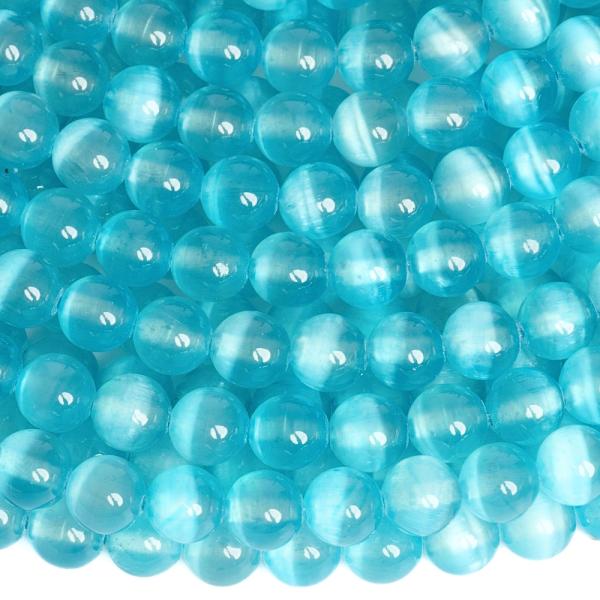 Selenit kor�lky 6mm modr� pol�n�ra