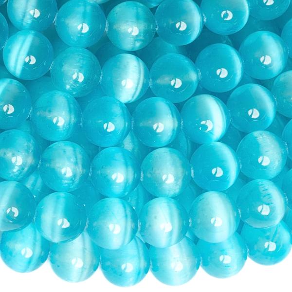 Selenit kor�lky 10mm modr� pol�n�ra