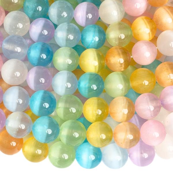 Selenit kor�lky 8mm mix farieb pol�n�ra