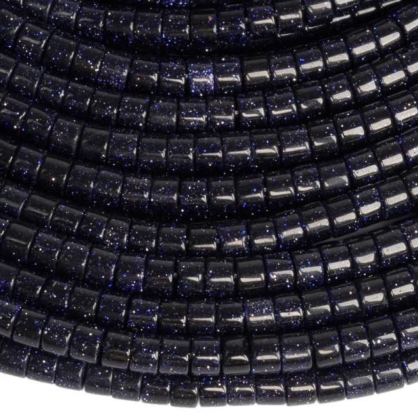 Pieskovec modr� kor�lky 2x3mm rondelky pol�n�ra