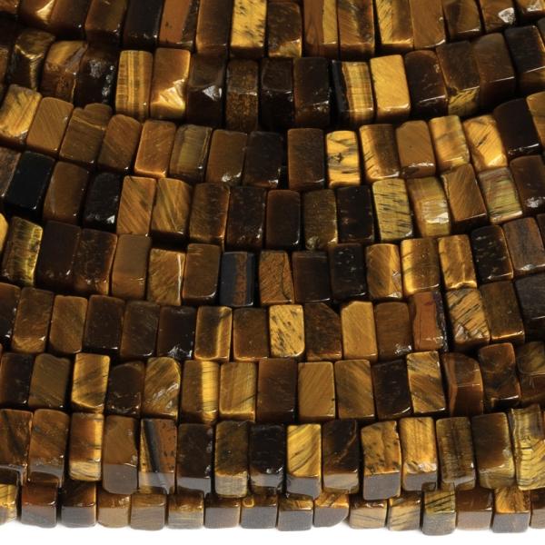 Tigrie oko kor�lky 2x4mm �tvorce pol�n�ra