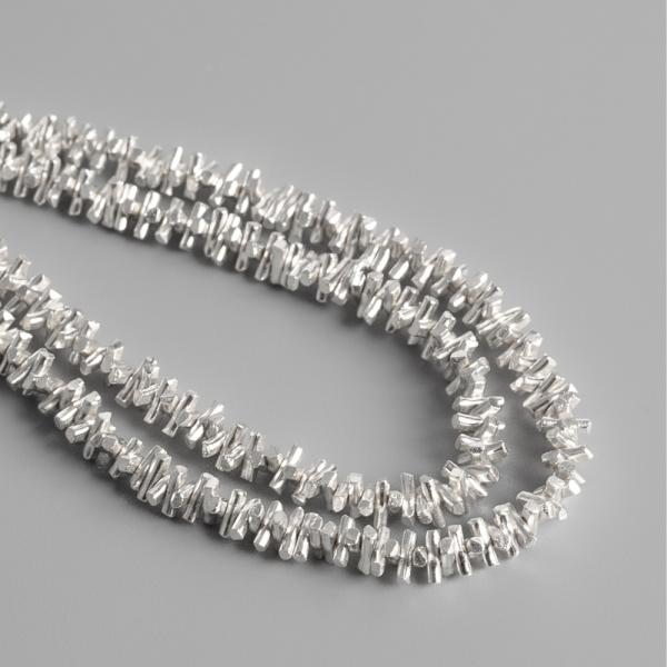 Minikor�lky 4x0,8mm Ag925 strieborn� 10ks