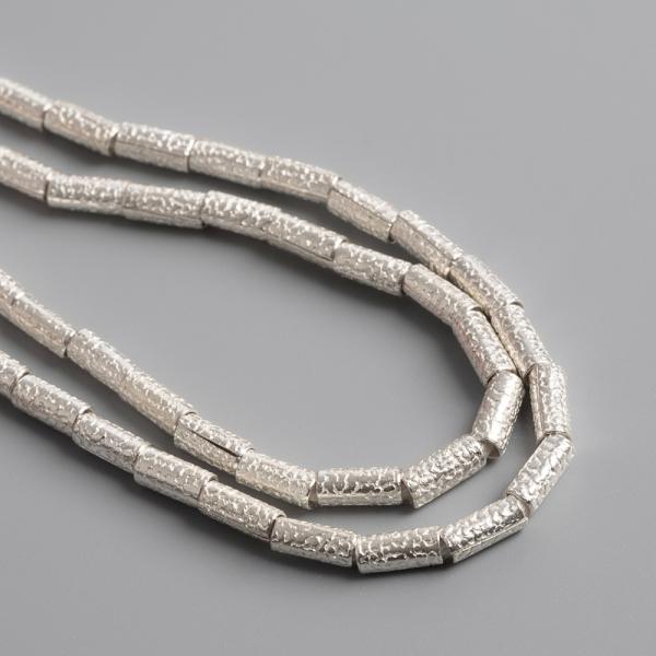 Minikor�lky 2,7x7mm Ag925 strieborn� 2 ks