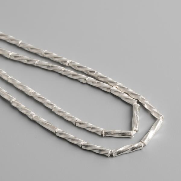 Minikor�lky 2,4x12mm Ag925 strieborn� 2 ks