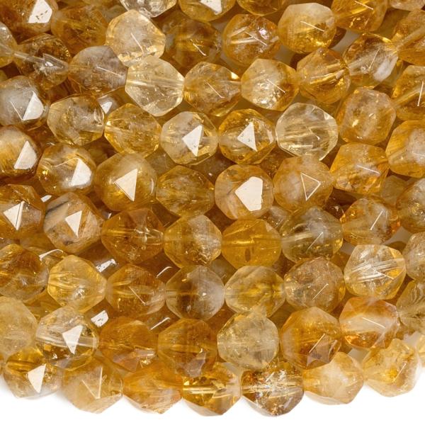 Citr�n kor�lky 6mm bicone v�brus pol�n�ra