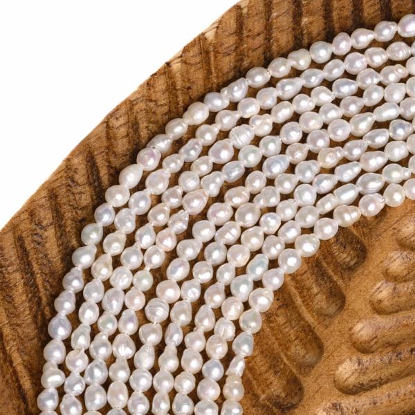 Perly rie�ne kor�lky 4x4,5mm podlhovast� �n�ra