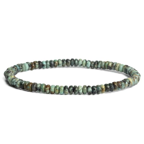 N�ramok tyrkys africk� 2x4mm rondelky