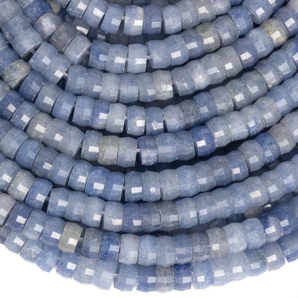 Avantur�n modr� kor�lky 4x2,5mm heishi br�sen� pol�n�ra