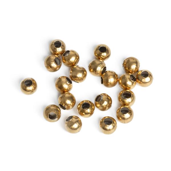 Gu���ky kor�lky 5mm zlat� nerez (Ion Plating) 20 ks