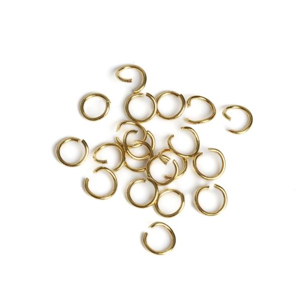 Kr��ky spojovacie 6mm zlat� nerez (Ion Plating) 20 ks