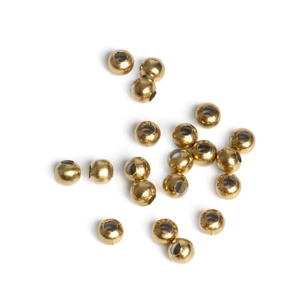 Gu���ky kor�lky 4mm zlat� nerez (Vacuum Plating) 10 ks