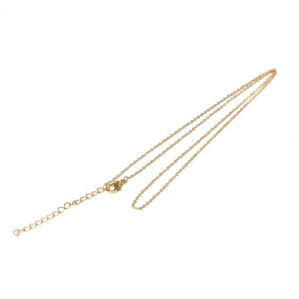 Retiazka 45+5cm ten�ia nerez zlat� (PVD plating)