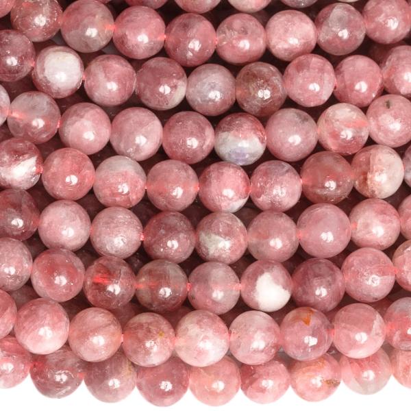 Turmal�n ru�ov� kor�lky 6mm pol�n�ra