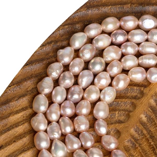 Perly rie�ne kor�lky 7-8 mm nugety staroru�ov�  �n�ra