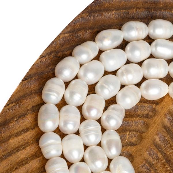 Perly rie�ne kor�lky 10-11 mm podlhovast� �n�ra