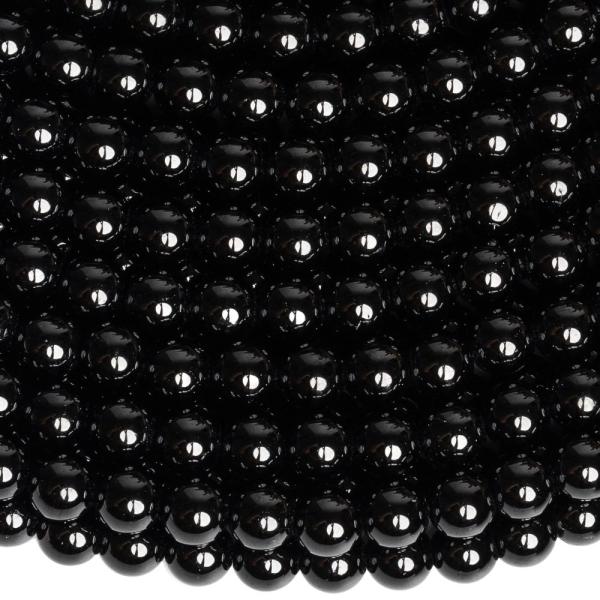 Spinel �ierny kor�lky 4mm �n�ra