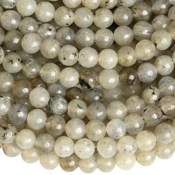 Labradorit �edozelen� kor�lky 4,5mm �n�ra