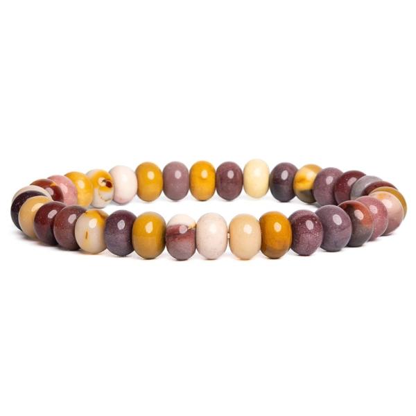 N�ramok jaspis mookait 6x8mm tu�n� rondelky