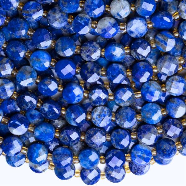 Lapis lazuli kor�lky 6mm disky br�sen� pol�n�ra