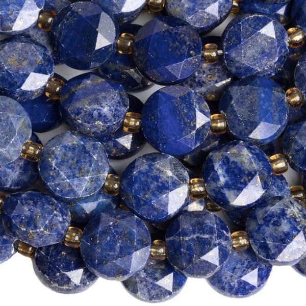 Lapis lazuli kor�lky 10mm disky br�sen� pol�n�ra
