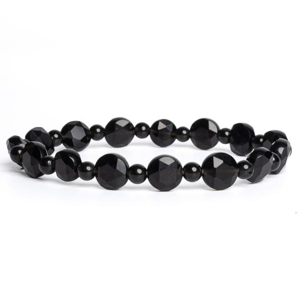 N�ramok obsidi�n �ierny 8mm disky br�sen�