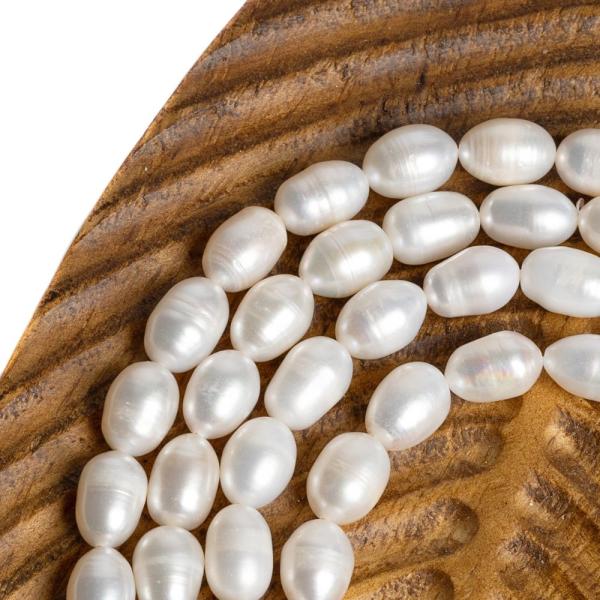 Perly rie�ne kor�lky 8x10mm podlhovast� �n�ra