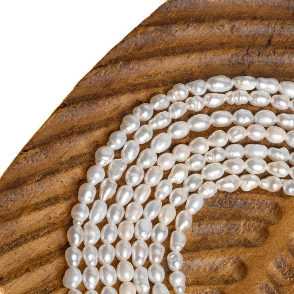 Perly rie�ne kor�lky 4x5,5mm podlhovast� �n�ra