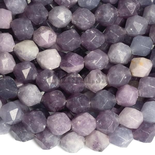 Lepidolit svetl korlky 8mm bicone vbrus nra