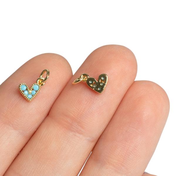 1327-srdiecko-privesok-zlaty-s-tyrkovymi-zirkonom-2