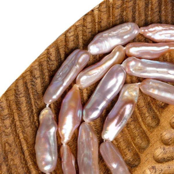 Perly rie�ne kor�lky 20-30 mm podlhovast� nepravideln� mix farieb pol�n�ra