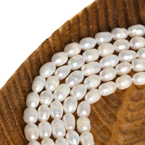 Perly rie�ne kor�lky 6x8mm podlhovast� �n�ra