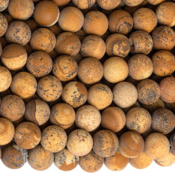 Jaspis obr�zkov� kor�lky 8mm matn� �n�ra