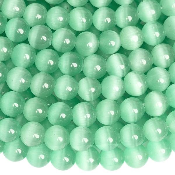 Ma�acie o�i kor�lky 8mm zelenotyrkysov� �n�ra