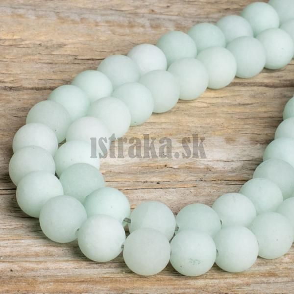 Jadeit korlky 8mm mentolov matn nra