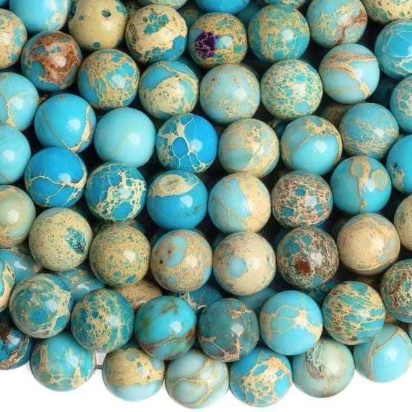 Jaspis regalit kor�lky 8,5mm tmavotyrkysov� �n�ra